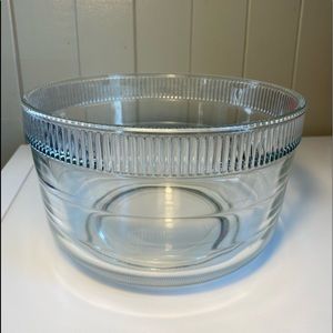 Large Vintage Glass Mixing Bowl